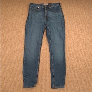 Everlane High rise straight jeans